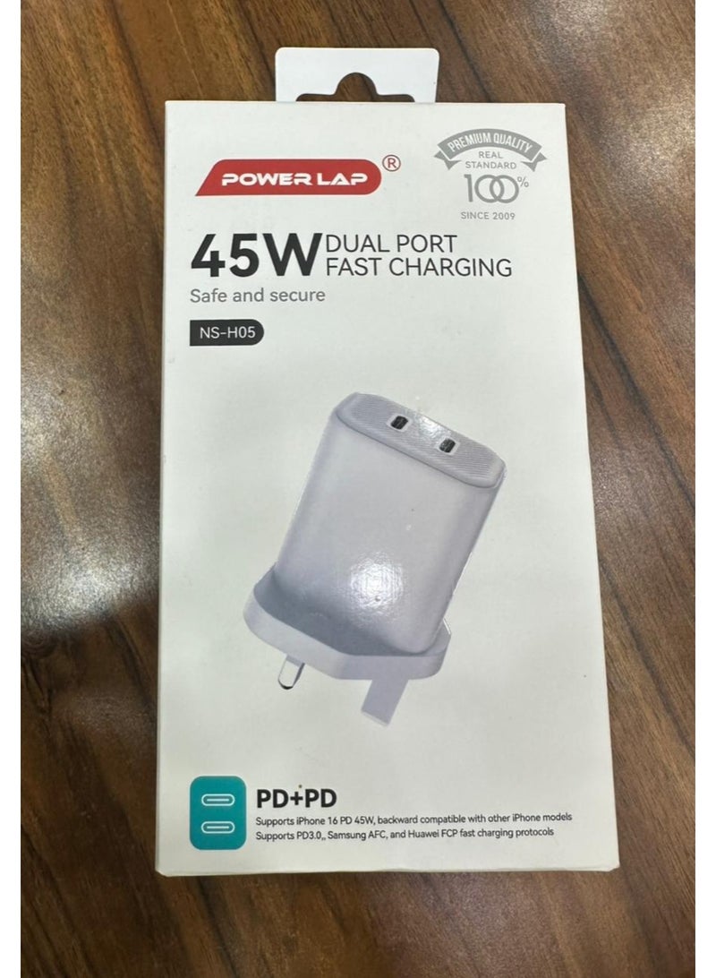 POWER LAP® 45W Dual Port Fast Charger NS-H05 - Image 3